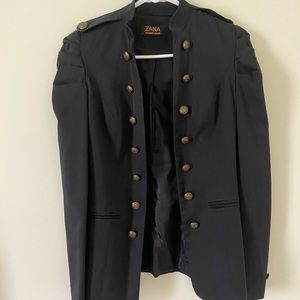 Black military style jacket
